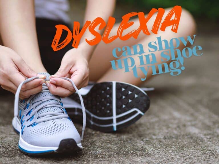 Dyslexia shows up in other places besides reading. our son couldn't tye shoes, until i sat next to him and he could use the same hands i was using instead of it being a mirror image of it by sitting across from them.