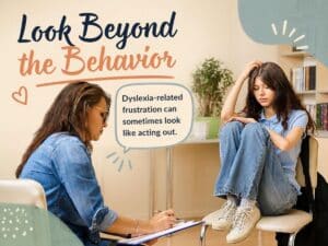 dyslexia and behavior problems can go hand in hand, don't immediately think goofing off is just being a kid