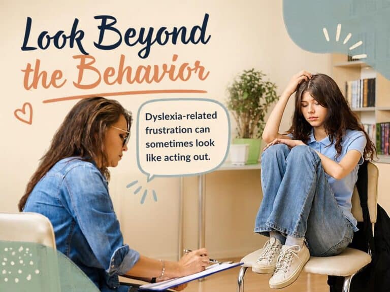dyslexia and behavior problems can go hand in hand, don't immediately think goofing off is just being a kid