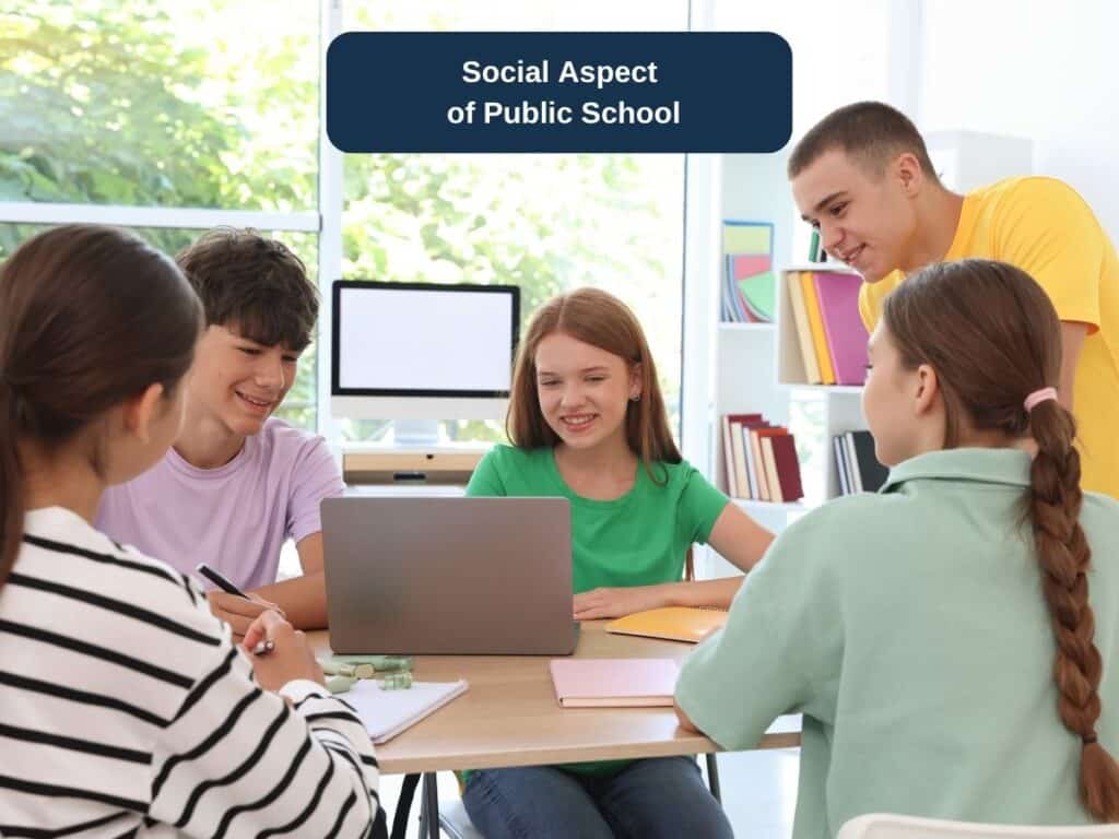 high school is great for the social aspect of it, to hang with friends and learn how to talk to people.