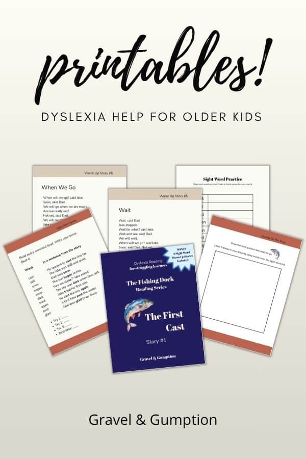 the fishing dock series first story is the first cast. a printable pack and decodable reader for older struggling kids with dyslexia